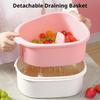 Fruit Cleaner Spinner Large Vegetable Scrubber Manual Salad Drainer Colander Basket Fruit Cleaner Spinner Fruit Scrubber