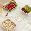 2 in 1 Vegetable Cleaning Strainer Double Layer Food Storage Container Drain Basket  Picnic
