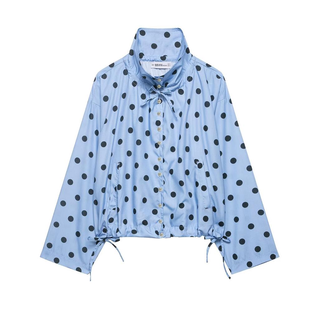 European and American Style, New Women's Clothing, Fashionable, Casual, Versatile, Polka Dot Jacket 4341730