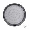Universal LED Car Overhead Ceiling Dome Light Lamp Carbon Fiber Look Bezel Round
