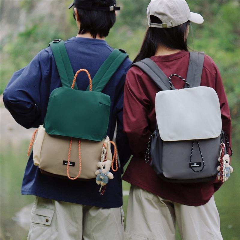 Compact Drawstring Backpack for Women and Men Lightweight Nylon Outdoor Travel Bag