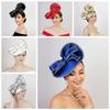 Fashion Exquisite Vintage Fascinator Hat Elegant Sweet Bride Headdress Top Hat Hair Hoop Masquerade Hair Band Wedding