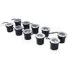10pcs In Ground Light IP65 Waterproof Recessed LED Ground Lamp for Garden Lawn Deck 85-265V
