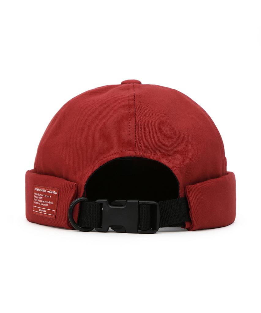 Eondeokeonteulol Cotton Brimless Cap Mold Cap / Twill Cotton / Og Red