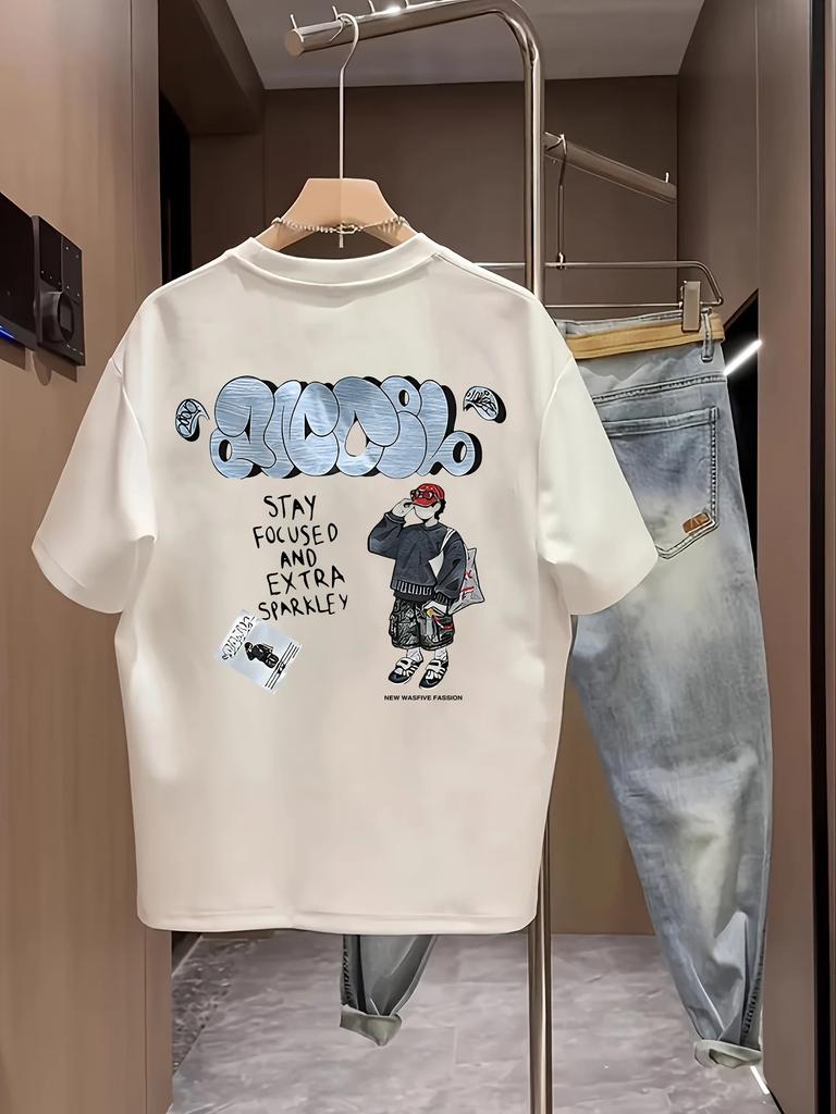 2026 Unisexs Oversized TShirt Streetwear Cartoon Boy Graphic Tees Casual Cotton Short Sleeve Tops Summer For Trendy Youth Ins
