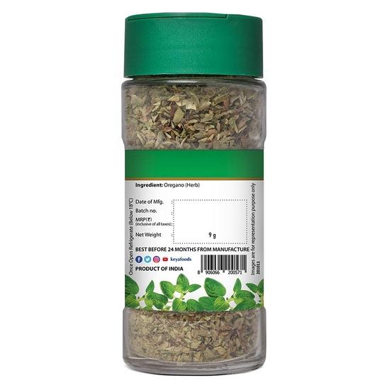 Keya Premium Herbs Combo Oregano 15gm | Mixed Herbs 25gm | Glass Bottle | Pack of 2