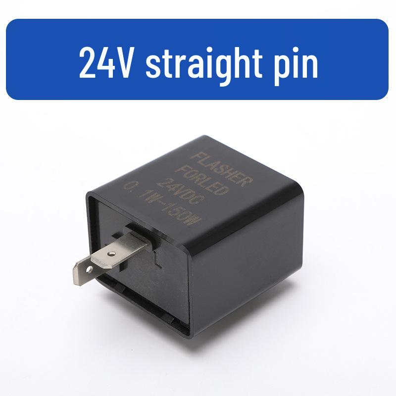 Motorcycle 12V/24V-72V Two-Pin Electric Vehicle Turn Signal Relay.