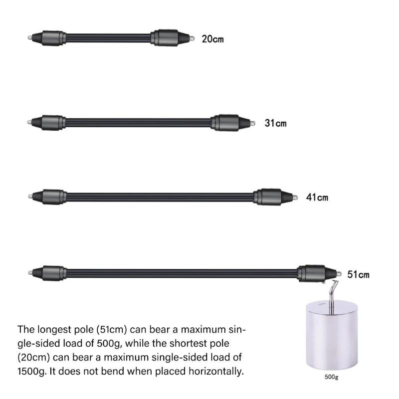 Adjustable Professional Photography Extension Arm 1/4inch Threaded End Aluminum Camera Connector Equipment Accessories