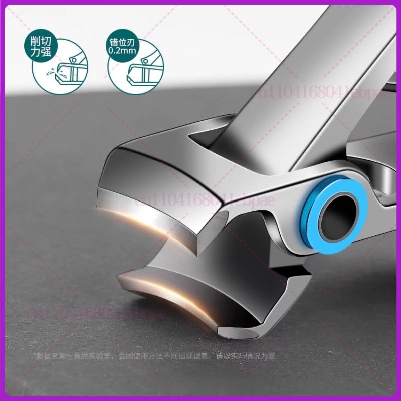 Nail Clippers Wide Jaw Opening Stainless Steel Fingernail Clipper Thick Hard Toenail Cutter Manicure Scissors tools