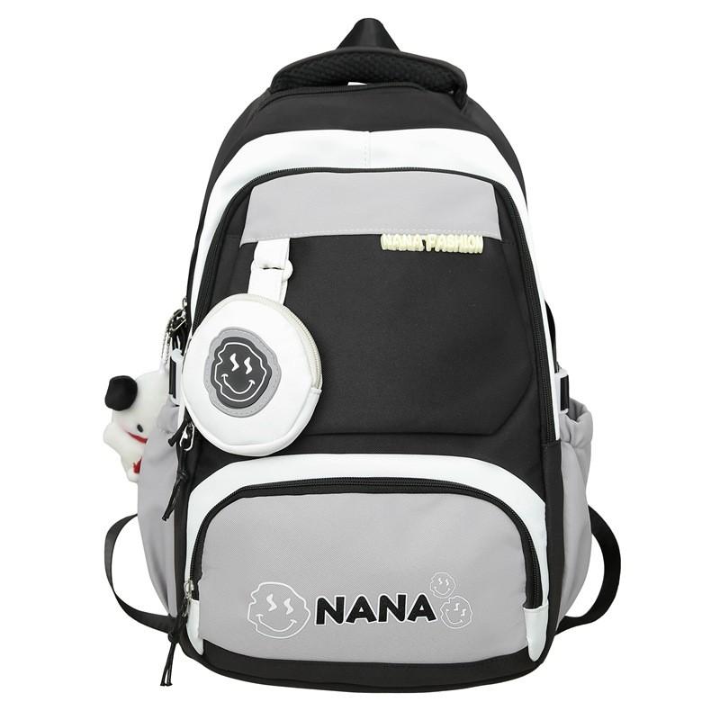 High-quality Durable Nylon School Bag Set With Playful Design For Middle School Students