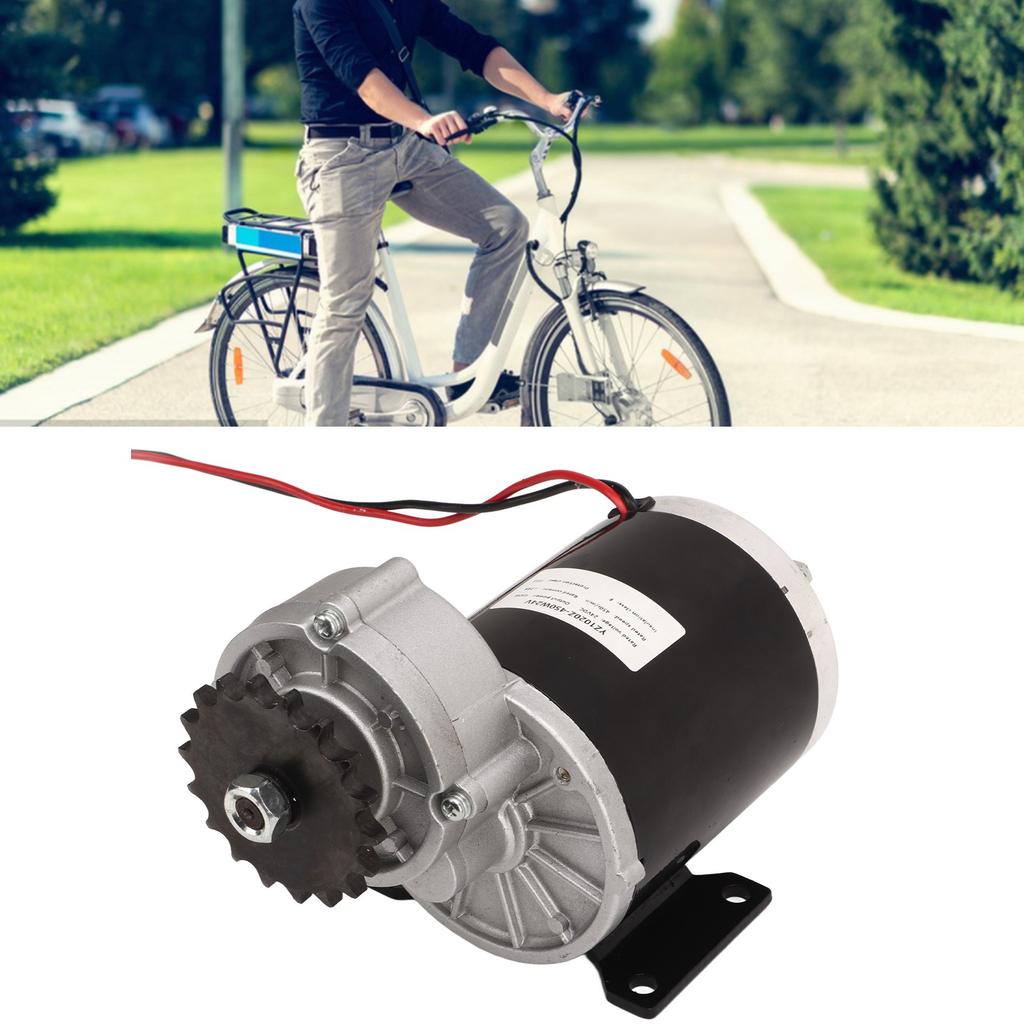 24V 450W Gear Reduction Electric Motor 18 Tooth High Torsion Aluminum Alloy Low Noise Motor for Agricultural Machinery