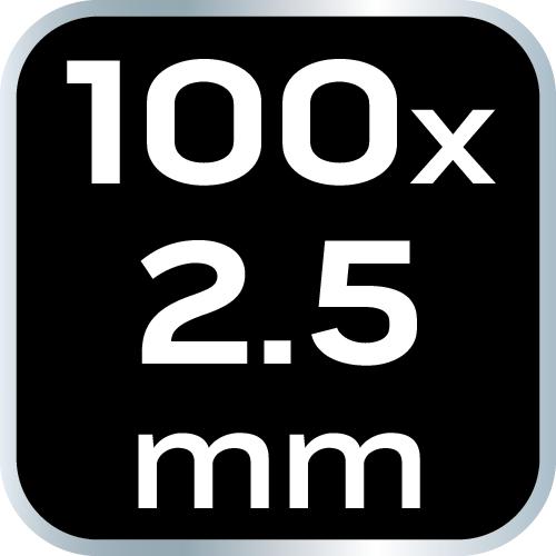 EXTREME cable ties 2.5 × 100 mm, white, 100 pcs.