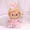 38cm Labubu Plush Doll Casual Outfit Set with Hat (Clothes Only)