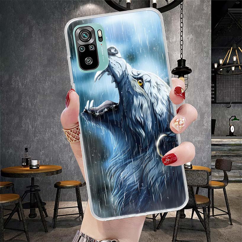 Angry Animal Wolf Fierce Soft Phone Case For Xiaomi Redmi Note 15 14 14S 13 12 Pro Plus 12S 11 11S 11E 10 10S 11T 5G Fundas Coqu