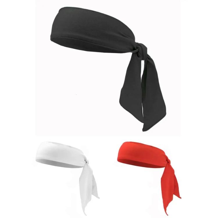 Elastic Sports Ribbon Pirate Sweatband for Tennis Unisex Men Women Teens Headband Gym Fitness Yoga Hair Bands Athletic Headwear