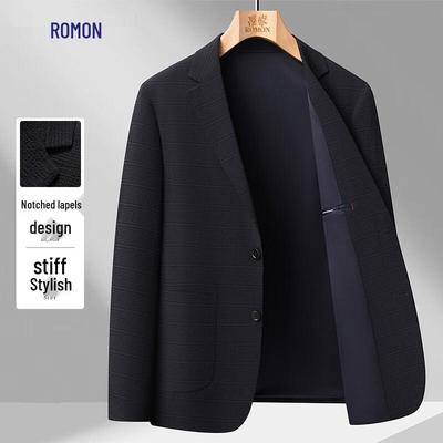 Męska marynarka garniturowa z klapami w stylu business casual