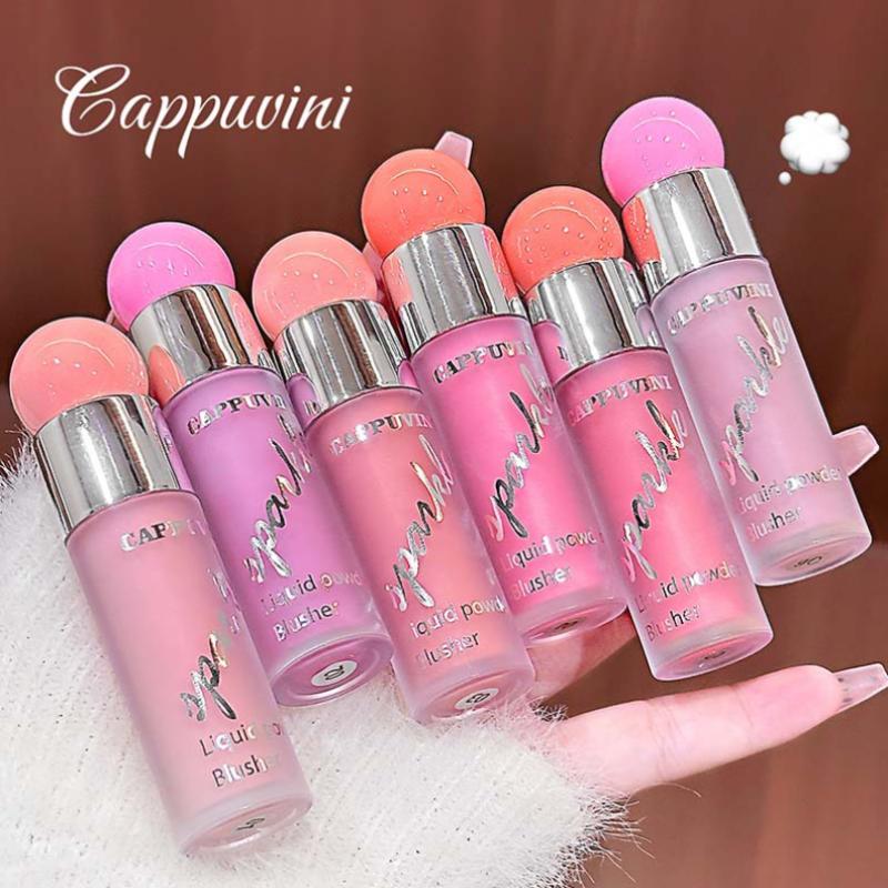 Cappuvini Gloss Clear Water-Like Blush Liquid Sweet Girl'S Energetic Blush For Daily Whitening Naturally Breathable Lightweight