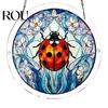 Unique Acrylic Puzzle Gift Sun Catcher with Colorful Light Projection, DIY Window Hanging Decor Stained Glass for Garden Patio Living Room, UV Printed