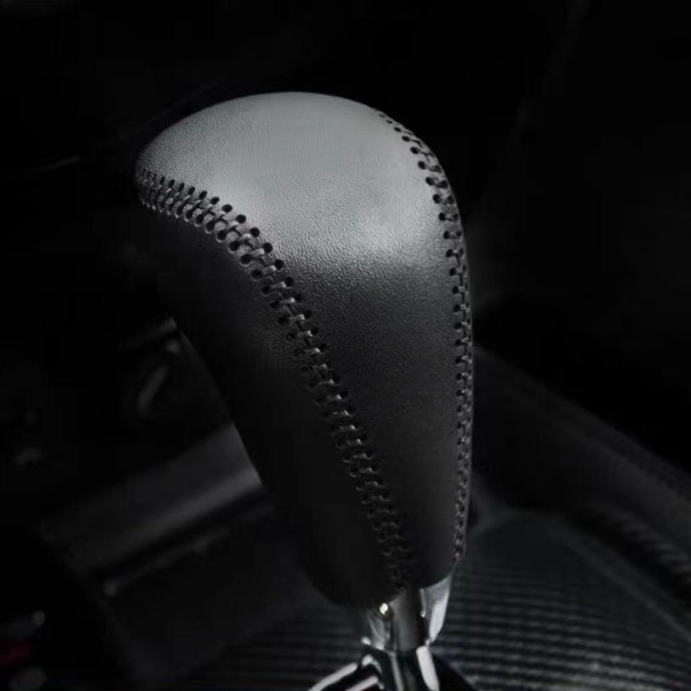 For Nissan Qashqai J11 2016 - 2026 X-Trail XTrail T32 2014-2026 AT Car Leather Knob Cover Gear Head Shift Knob Gear Collars Case
