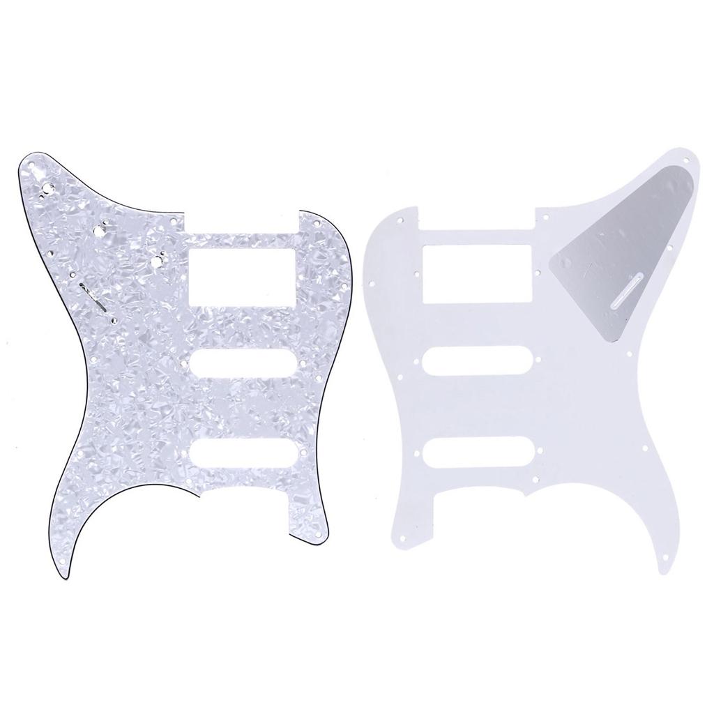 Elektrická kytara Pickguard 3vrstvá deska proti poškrábání pro FD ST S-S-Double Díly Wh