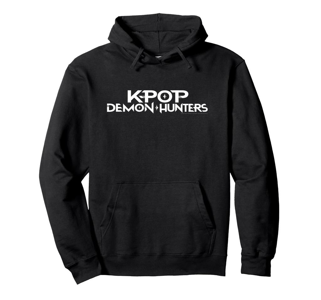 KPop Demon Hunters White Logo Hoodie