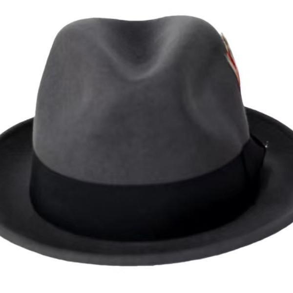 Autumn and Winter Woolen Hat British Retro Bow Decorative Top Hat Fashionable Versatile Woolen Top Hat