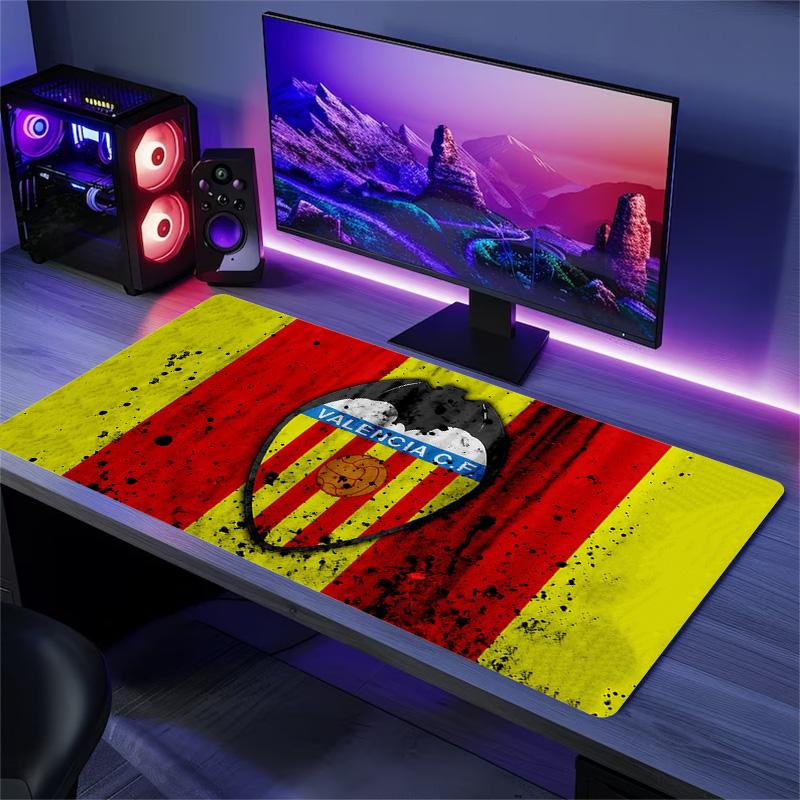 Valencia Club de Fútbol Print Cushion Non-slip Laptop Tablet Big Mousepad XXL Mat Mini PC Playmat With Lock edge