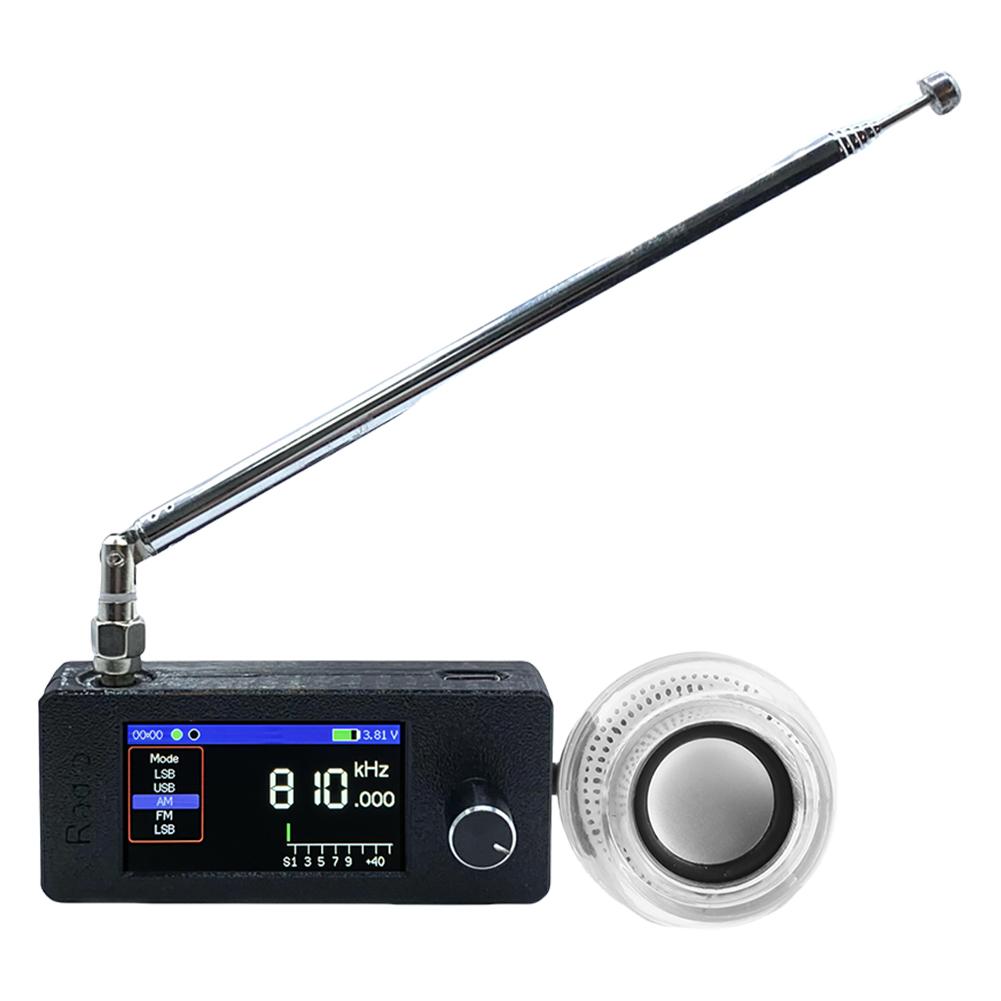 

Мінірадіо SI4732 0.5-108мгц LSB USB AM FM Вседіапазонний радіоприймач 1.9-дюймовий IPS-екран КВ КХ СВ УКВ Радіо з зовнішнім динаміком