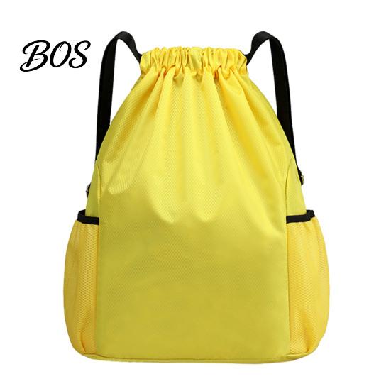 Durable Workout Backpack Sports Backpack, Drawstring Gym with Side Mesh Pockets, Travel And Waterproof for Basketball Soccer Swim Men Women