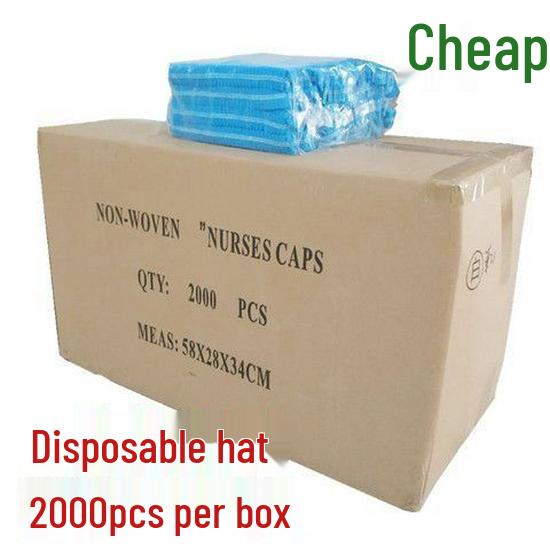 Chef's Disposable Non-Woven Dustproof Breathable Thickened Hat Cover
