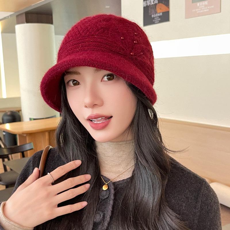 

Модная ветрозащитная теплая шапка для женщин на зиму, вязаная шапка свободного кроя для пожилых для путешествий на открытом воздухе ONE SIZE