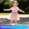 Source Factory Children's Dresses In Stock Cross-Border European and American Style Girls' Dresses Summer Cute Floral Children's Dresses