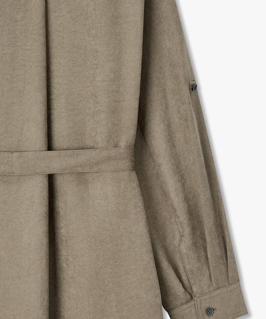 Bobeu Belt Detail Soft Touch Dress _Khaki_7156337003