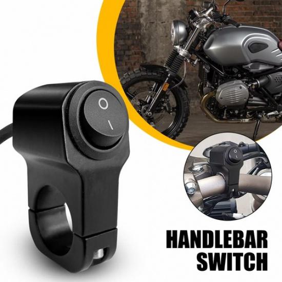 Motorcycle Bike Dirt Handlebar Headlight Fog Light Spot ON OFF Switch 7/8 (22mm)