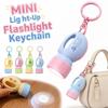MINI Light-Up Flashlight Keychain Lightweight LED Bag Charm Night Light Pendant  Key/Backpack Decor