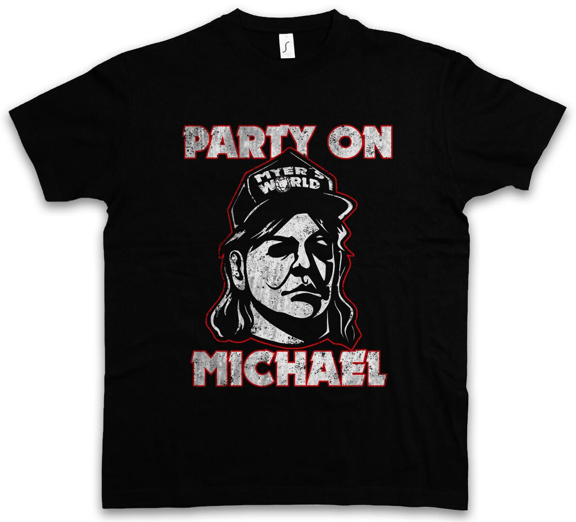 PARTY ON MICHAEL Halloween Horror H20 Myers Waynes Wayne s Fun World T-Shirt XXXL