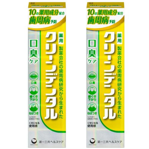 [.co.jp Exclusive] [Bulk Purchase of 2] Clean Dental Bad Breath Care Toothpaste 100g x 2