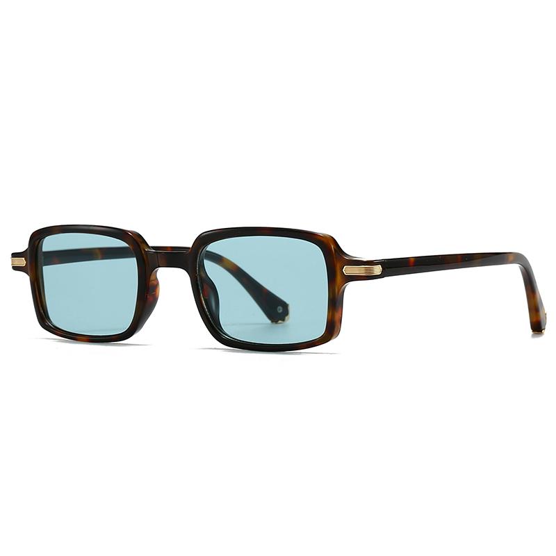 

Cross-Border European and American Narrow Small Square-shaped Frame Export Trendy Street Photography Modern Charm Retro Sunglasses 2543