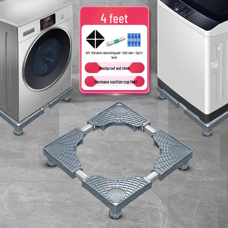 Adjustable Moisture-Proof Washing Machine Stand with Drum Impeller