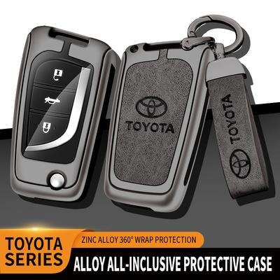 LATE7 Car Remote Key Cover Case Shell Fob For Auris Corolla Avensis Verso Yaris Aygo Scion TC IM Camry RAV4 Forturner Hilux