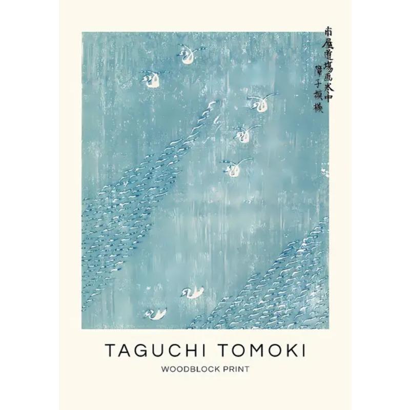 Mid Century Vintage Abstract Landscape Canvas Prints Retro Wall Art for Living Room Decoration Posters and Prints for Home Dec