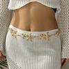 Boho Sexy Irregular Metal Starfish Waist Belly Chain for Women Summer Beach Conch Shell Seahorse Body Chain Jewelry Accessories