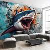3D Shark Wall Tapestry, for Bedroom Living Room Party Decor
