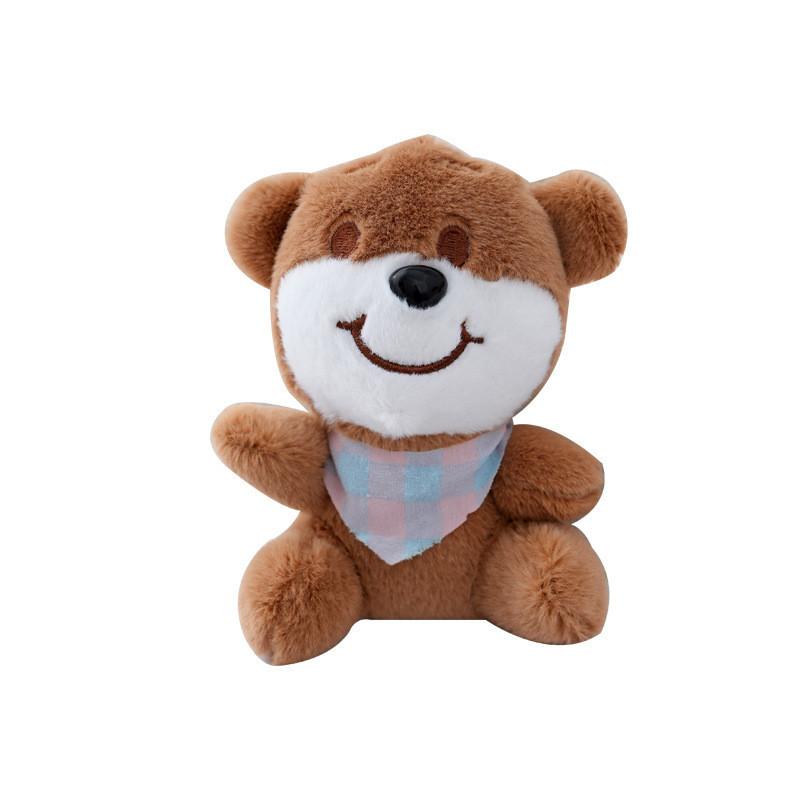 Cute 13cm Stuffed Animal Bear Key Ring Cozy Fluffy Plush Gift In Multiple Colors