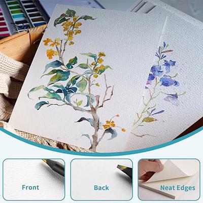 10/20 Sheets Thick Watercolor Paper Kids Students Water Color Paper Bulk Embossed Watercolor Drawing Paint Paper Art Works Supplies