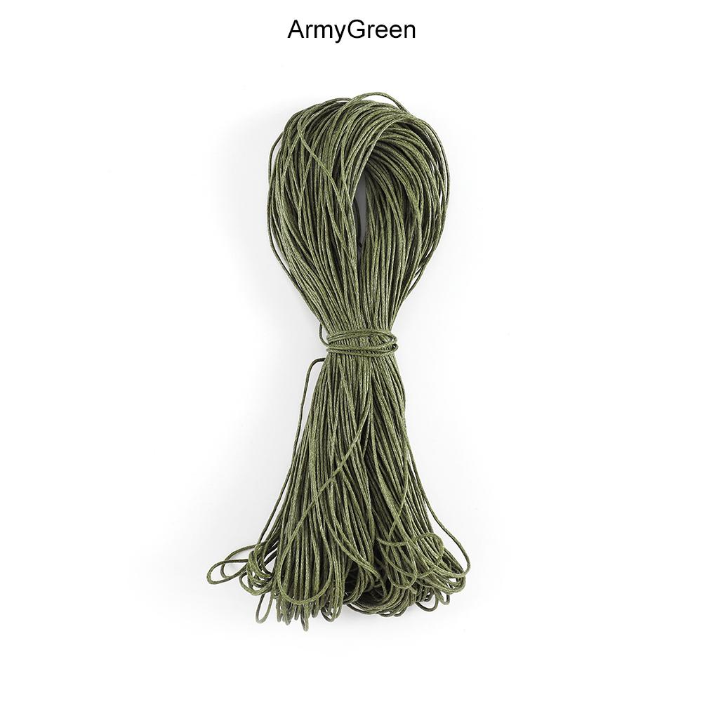 65m/Lot Waxed Cotton String Beading Cord Rope 1mm For Bracelet And Necklace Jewelry Making Weaving Supplies Accessories