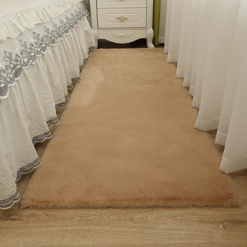Rabbit Fur Style Bedside Sofa & Coffee Chair Carpet - Perfect for Children's Room, Bathroom, or Entrance