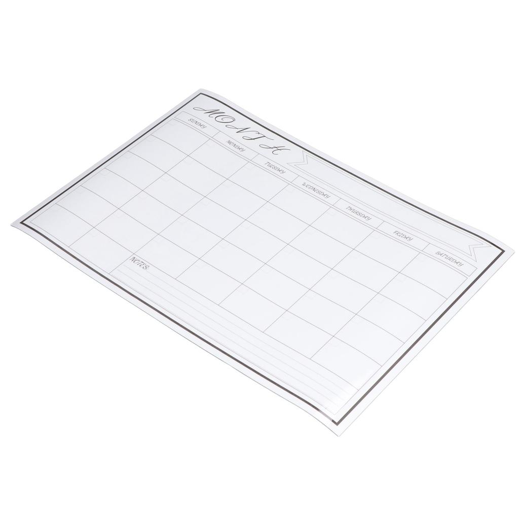 Naklejka na tablicę suchościeralną 42,5x30cm Magnetyczna Wielokrotnego użytku Łatwe czyszczenie Tygodniowy wzór siatki Tablica suchościeralna