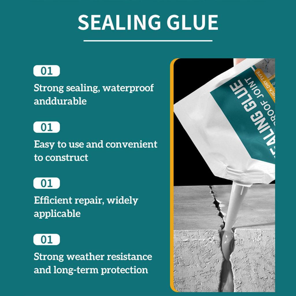 Adeziv Puternic cu Uscare Rapidă Prevenitor de Scurgeri Etanșant pentru Beton 500ml Etanșant de Reparare Impermeabil Pentru Bucătărie Baie Garaj
