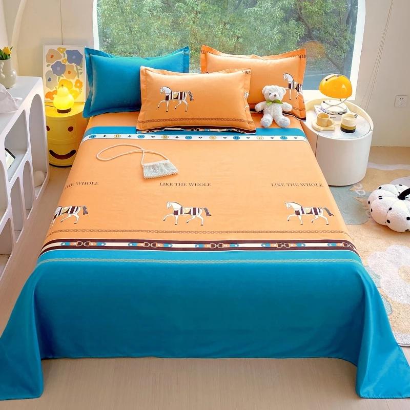 Geometric Patterns Bed Sheet Set 3Pcs Household Bedspread Pillowcases Fashion Skin-friendly Comfortable Breathable Bedding Set